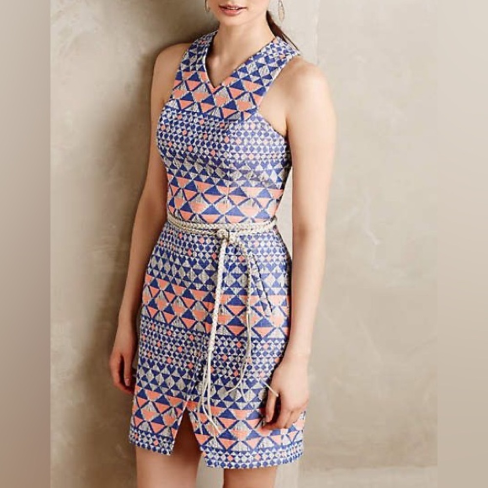 Anthro Nomad Morgan Carper Mesa Jacquard Dress